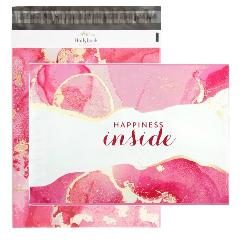 (20) 10” X 13” Happiness Inside Poly Mailers